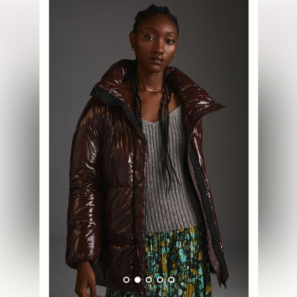 Anthropologie NWT BADGLEY MISCHKA PUFFER JACKET Size M. - Picture 3 of 8